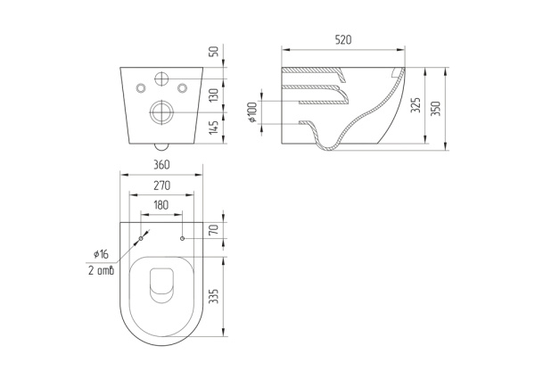 Унитаз подвесной Cersanit BRASKO Vortex DPL EO slim белый, горизонтальный (в стену) выпуск, подвесной, с крышкой (сиденье) дюропласт ультратонкое, с микролифтом, безободковый