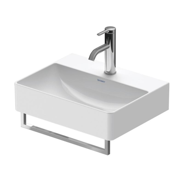 Полотенцедержатель DURAVIT DuraSquare для раковины, одинарный, на раковину, неповоротный, 39,9 см, металлический, форма квадратная, для полотенец, в ванную/туалет, цвет хром, для умывальника