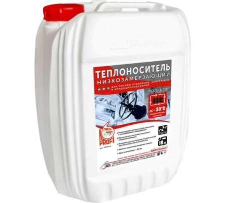 Теплоноситель PROFI Eco-30 на основе пропиленгликоля в канистре 10 кг ПРЭ30-010 красный