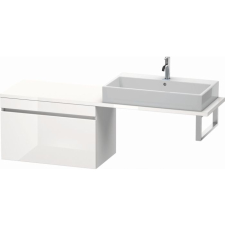 Тумба/шкафчик для консоли/столешницы Duravit DuraStyle под раковину 80х47,8х51,2 см, подвесная, ДСП, цвет: белый глянец/белый матовый, 1 выдвижной ящик, прямоугольная