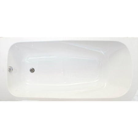 Ванна VAGNERPLAST ARONIA 160x75 пристенная, акрил, цвет- белый, (без гидромассажа, рамы, сифона, фронтальной панели), прямоугольная