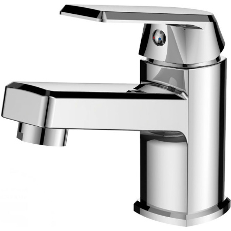 Смеситель для раковины/умывальника Orange OneLife, однорычажный, неповоротный, керамический, длина излива 122 мм, полимерный, цвет хром