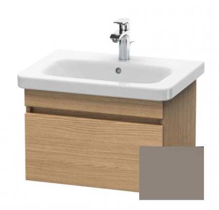 Тумба/шкафчик для консоли/столешницы Duravit DuraStyle под раковину 60х47,8х51,2 см, подвесная, ДСП, цвет: дуб европейский/базальт, 1 выдвижной ящик, прямоугольная