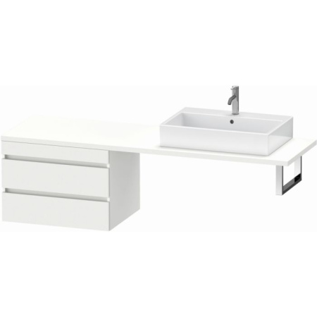 Тумба/шкафчик для консоли/столешницы Duravit DuraStyle под раковину 70х54,8х51,2 см, подвесная, ДСП, цвет: белый матовый, 2 выдвижных ящика, прямоугольная