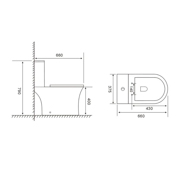 Унитаз-компакт Olives Vortex Sierra универсальное направление выпуска, напольный, режим смыва Торнадо, с быстросьемным сиденьем микролифт, дюропласт, безободковый, антивсплеск, цвет белый