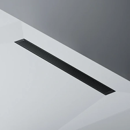 Душевой трап (лоток) AM.PM MasterFlow 800 мм комбинированный затвор с черной матовой решеткой, цвет черный матовый, выходная труба 40/50 мм, линейный