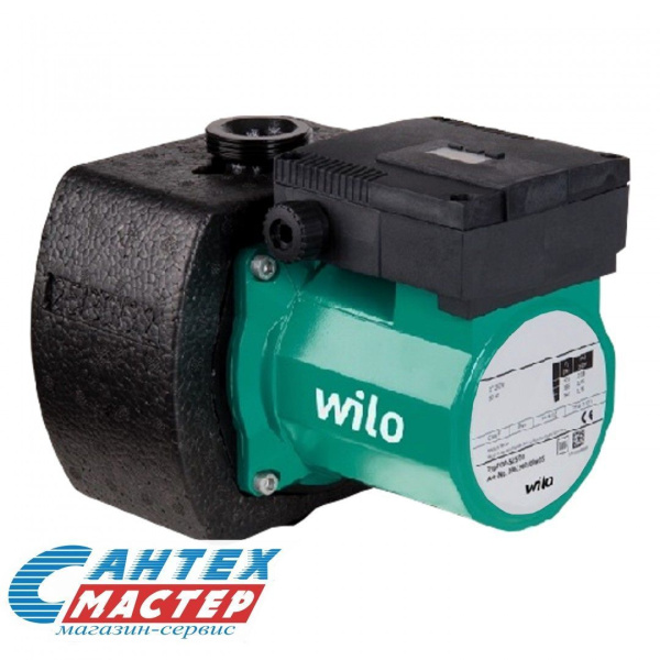 Насос циркуляционный Wilo TOP-S 30/10 EM PN6/10, L180 мм, 10 м³/ч, напор 8.0 м, 10 бар, 0,39 кВт, 220 В, фланцевый, повышающий давление, для систем отопления частных домов, квартир, горячей, холодной, чистой воды, ГВС, ХВС