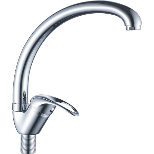 Смеситель для кухни/мойки HAIBA CRON однозахватный, поворотный, длина 194 мм, силумин, цвет хром
