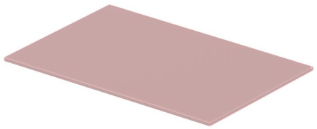 Полка Duravit DuraSquare для металлической консоли под раковину, размер 47х31 см, цвет: абрикосово-жемчужный, стеклянная, прямоугольная, вставка, для раковины, в ванную комнату