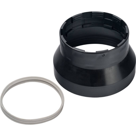 Адаптер STOUT DN101/133 для трубы газового котла, коаксиального дымохода при проходе через крышу DN60/100, пластиковый, элемент дымохода (Стоут)