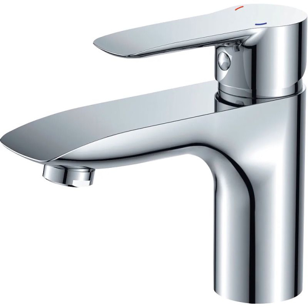 Смеситель для умывальника HAIBA CRON однозахватный, неповоротный, длина 113 мм, силумин, цвет хром