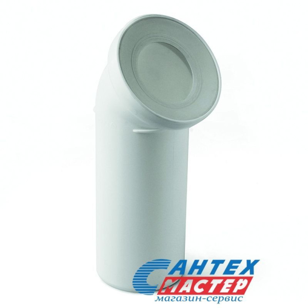 Присоединение к унитазу D110*45°, Tmax=95°C, ГОСТ:32414-2013, Polytron Comfort, Арт. 498043