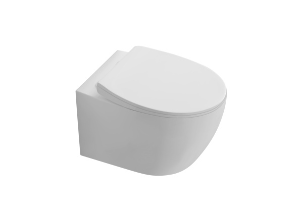 Комплект унитаза с инсталляцией Aquatek Сириус (Сет) c сиденьем микролифт, безободковый, без кнопки, без крепления, смыв Торнадо