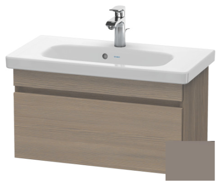 Тумба/шкафчик для консоли/столешницы Duravit DuraStyle под раковину 80х47,8х51,2 см, подвесная, ДСП, цвет: дуб терра/базальт, 1 выдвижной ящик, прямоугольная