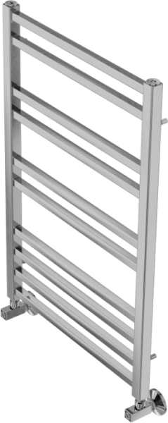 Полотенцесушитель Aquatek Альтаир водяной П10 500х800 мм хром, нержавеющая сталь, лесенка, подключение нижнее
