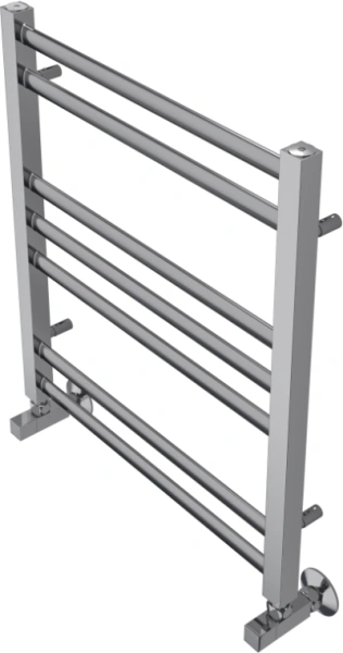Полотенцесушитель Aquatek Поларис водяной П7 500х600 мм хром, нержавеющая сталь, лесенка, подключение нижнее