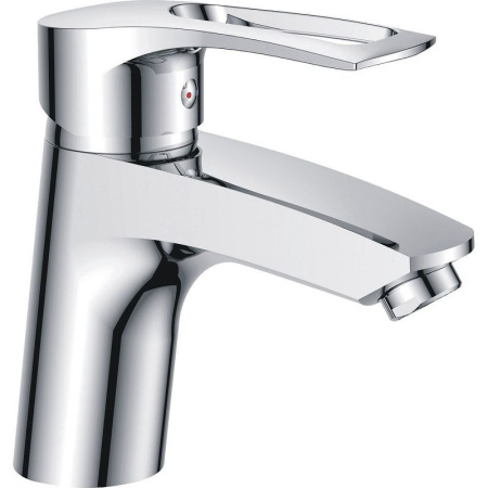 Смеситель для умывальника HAIBA CRON однозахватный, неповоротный, длина 123 мм, силумин, цвет хром