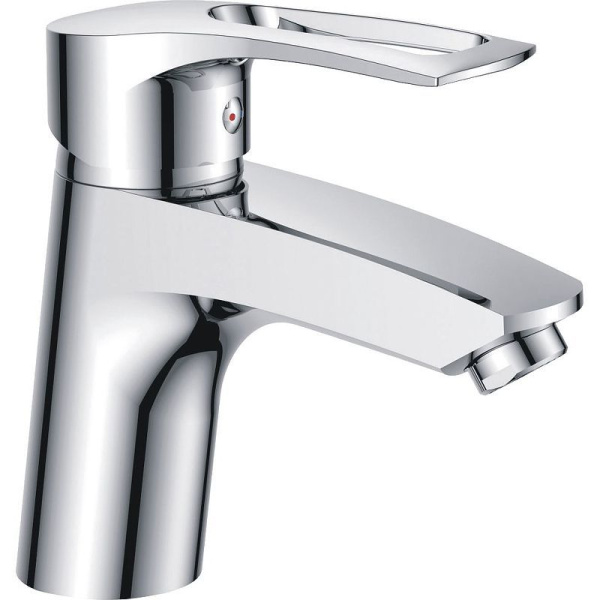 Смеситель для умывальника HAIBA CRON однозахватный, неповоротный, длина 123 мм, силумин, цвет хром