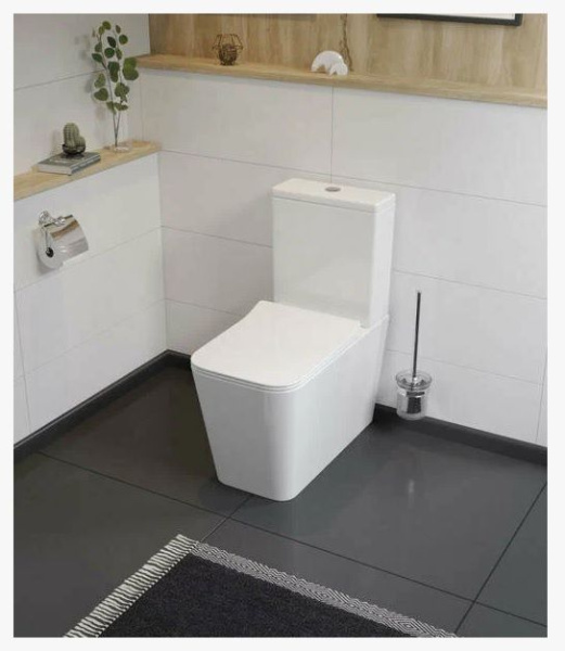 Унитаз-компакт Koller Pool ORION 67х36х85 см, напольный, цвет белый, фарфор, овальный, горизонтальный (прямой) выпуск, бачок двухрежимный слив, антивсплеск