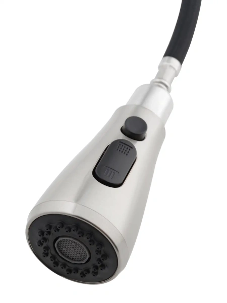 Смеситель для кухни/мойки AQUEDUC с переключателем фильтра для питьевой воды, однорычажный, поворотный, керамический, излив 225 мм, высота излива 320 мм нержавеющая сталь, цвет сталь 345332