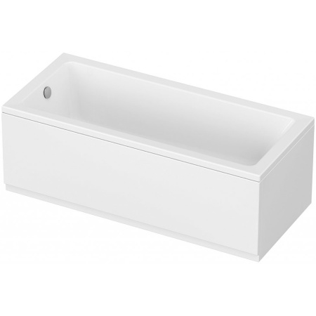 Ванна Cezares Plane Solo Mini, акриловая 160х70, цвет- белая, (без гидромассажа, рамы, сифона, фронтальной панели) прямоугольная, пристенная, левая/правая, левосторонняя/правосторонняя, универсальная