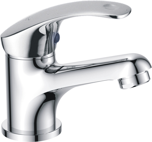 Смеситель для умывальника HAIBA однозахватный, неповоротный, латунный, длина 118 мм, латунь, цвет хром