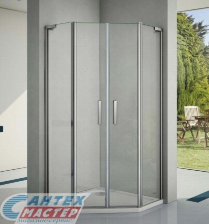 Душевое ограждение BAS Пандора PNT-TD-100-C-CH 100х100х185 прозрачное стекло