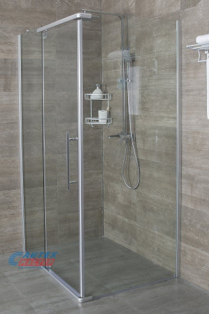 Душевое ограждение Erlit Comfort 120х90х200 прозрачное стекло профиль хром