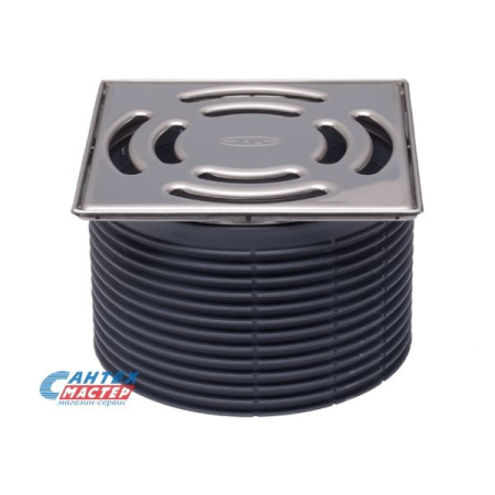 Надставной элемент 145х145 с решеткой 138х138 и с обычным сифоном, HL 3910.1