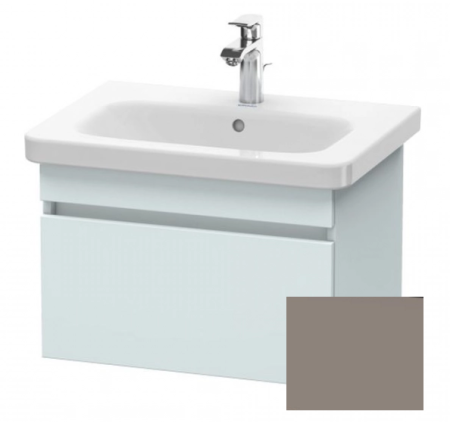 Тумба/шкафчик для консоли/столешницы Duravit DuraStyle под раковину 60х54,8х51,2 см, подвесная, ДСП, цвет: светло-голубой/базальт, 1 выдвижной ящик, прямоугольная