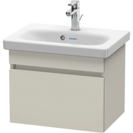 Тумба/шкафчик для консоли/столешницы Duravit DuraStyle под раковину 60х54,8х51,2 см, подвесная, ДСП, цвет: серо-коричневый, 1 выдвижной ящик, прямоугольная