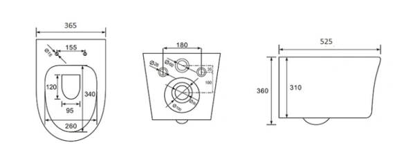 Комплект унитаза с инсталляцией Aquatek Ника (Сет) c сиденьем микролифт, с клавишей смыва (кнопкой, клавишей двойного смыва) хром, комплект крепления