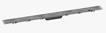 Решетка Hansgrohe RainDrain Rock 90, для душевого трапа 100х5,8 см, цвет нержавеющая сталь, для душа в пол, нержавеющая сталь, прямоугольная, для облицовки плиткой