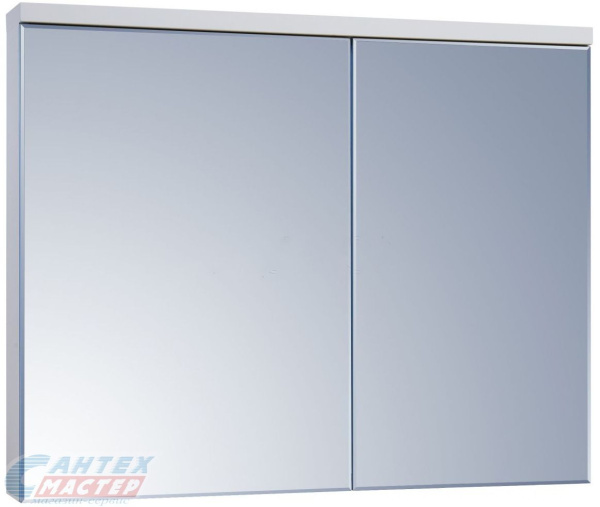 Шкаф зеркальный Акватон Брук 100 белый с внутренней светодиодной подсветкой для ванны 1A200702BC010