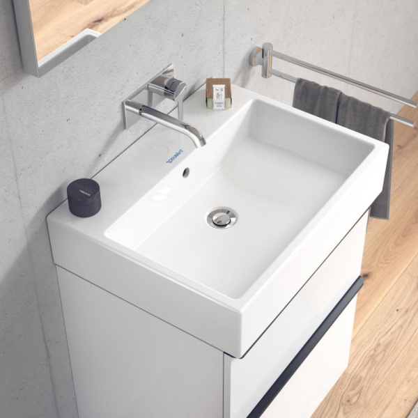 Раковина DURAVIT DuraStyle 65х48х16,5 см, подвесная, прямоугольная, санфарфор, цвет белый, без отверстия под смеситель, слив/перелив