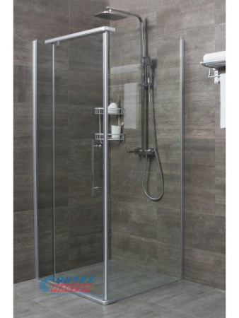 Душевое ограждение Erlit Comfort 100х100х200 прозрачное стекло профиль хром ER10110H-C1