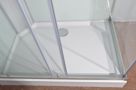 Душевая кабина 80х120х225 см Omega NEW L/R, BandHours поддон низкий, прямоугольная, угловая, открытая