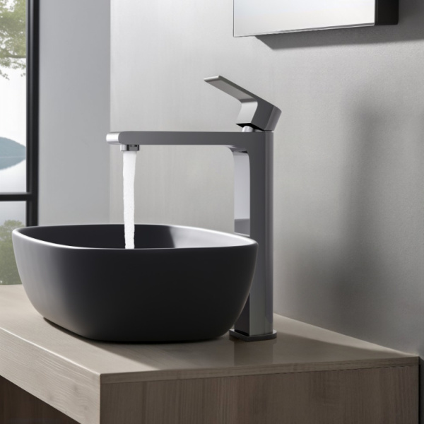 Смеситель для раковины/умывальника Aquatek Лира однорычажный, неповоротный, фиксированный, высокий, излив длина 170 мм высота 237 мм латунь, цвет хром