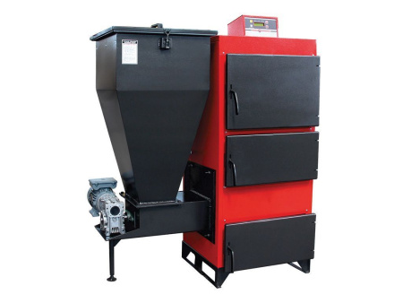 Котел твердотопливный Kentatsu VLK PRK-1000, 1163 кВт, 220В, (11630 кв. м) одноконтурный, напольный, пеллетный, с открытой камерой сгорания, длительного горения, для отопления