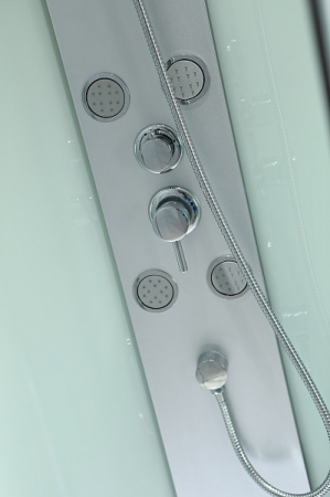 Душевая кабина 70х100х217 см Sphera R, BandHours (правая) поддон низкий, прямоугольная, угловая, с гидромассажем, с верхним душем, смеситель, профиль хром, прозрачное стекло, белая, закрытая Душевая кабина 70х100х217 см Sphera R, BandHours (правая) поддон низкий, прямоугольная, угловая, с гидромассажем, с верхним душем, смеситель, профиль хром, прозрачное стекло, белая, закрытая