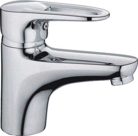 Смеситель для умывальника HAIBA однозахватный, неповоротный, латунный, длина 160 мм, латунь, цвет хром