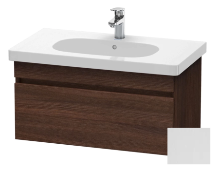 Тумба/шкафчик для консоли/столешницы Duravit DuraStyle под раковину 80х54,8х51,2 см, подвесная, ДСП, цвет: каштан темный/белый матовый, 1 выдвижной ящик, прямоугольная