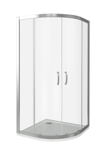 Душевое ограждение BAS Infinity R-90-C-CH 90х185 прозрачное стекло