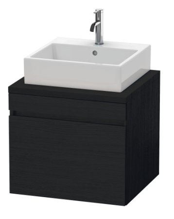 Тумба/шкафчик для консоли/столешницы Duravit DuraStyle под раковину 60х54,8х51,2 см, подвесная, ДСП, цвет: дуб черный, 1 выдвижной ящик, прямоугольная