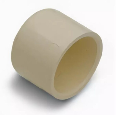 Заглушка клеевая ХПВХ GENOVA 1" (КВ), внутренняя, соединительныйбежевый, фитинг для соединения труб отопления, горячей/холодной воды до 95°С