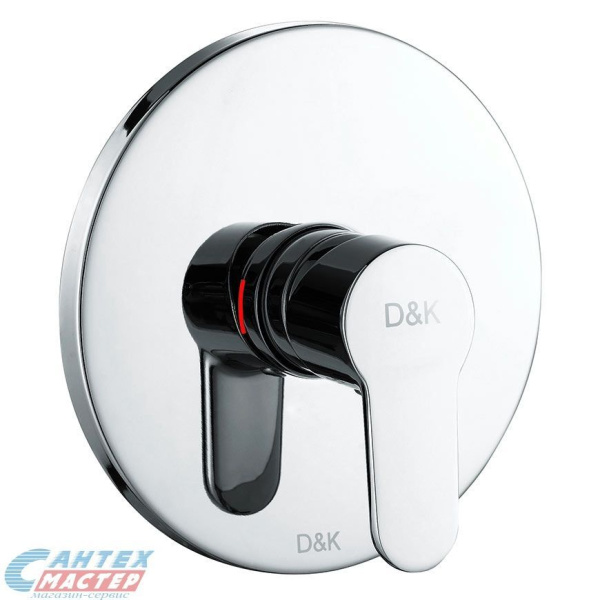 Смеситель для ванны D&K Marx Rhein однорычажный встраиваемый хром DA1394601
