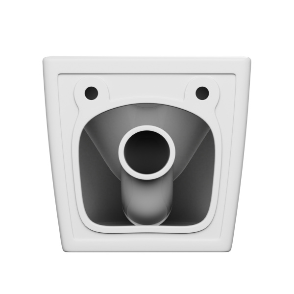 Унитаз подвесной ABBER Bequem 580х360х350 мм цвет белый, горизонтальный (прямой) выпуск, импульсный смыв, система антивсплеск, с сиденьем микролифт, дюропласт, установка бачка не требуется AC1126P