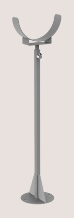 Опора нижняя DN115 L410-720 мм (укороченная) Теплодар, для горизонтального крепления к фундаменту трубы дымохода