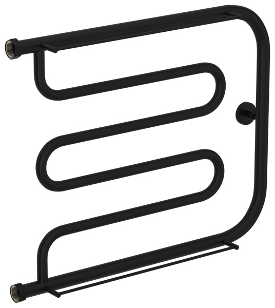 Полотенцесушитель Сунержа "Лира+" 2 полки 500x650 Н. Г. 1", водяной, цвет матовый чёрный