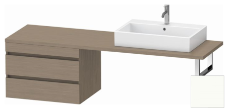 Тумба/шкафчик для консоли/столешницы Duravit DuraStyle под раковину 70х54,8х51,2 см, подвесная, ДСП, цвет: дуб терра/белый матовый, 2 выдвижных ящика, прямоугольная